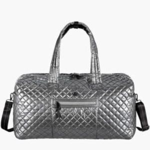 Oliver Thomas Weekender Duffle-Metallic Silver